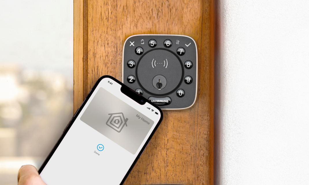 
ULTRALOQ Bolt NFC - One of the World's First Deadbolt compatible with Apple Home

