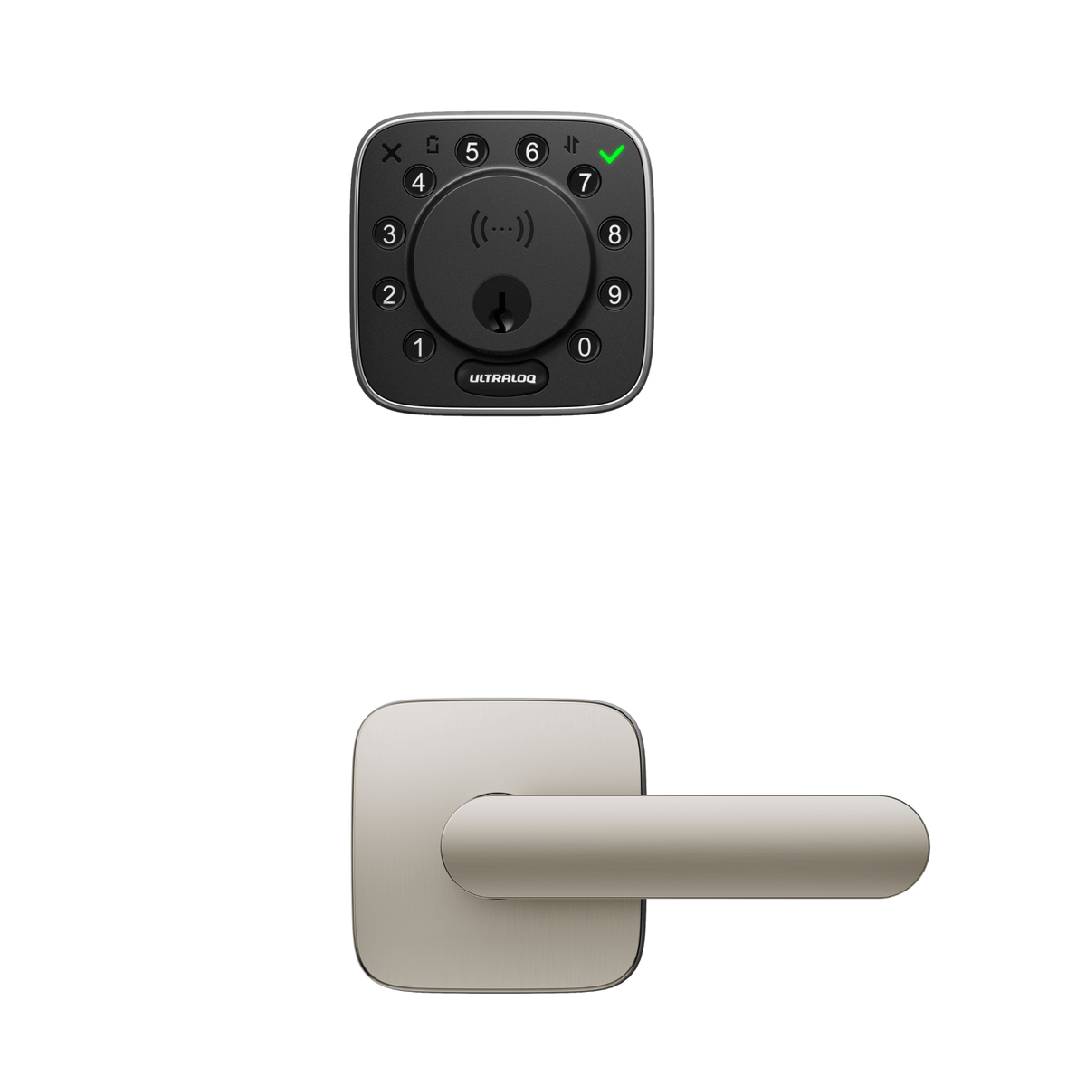 Aluminum Alloy Handle &amp; ULTRALOQ Bolt NFC Smart Lock Secure Keyless Entry Main Image