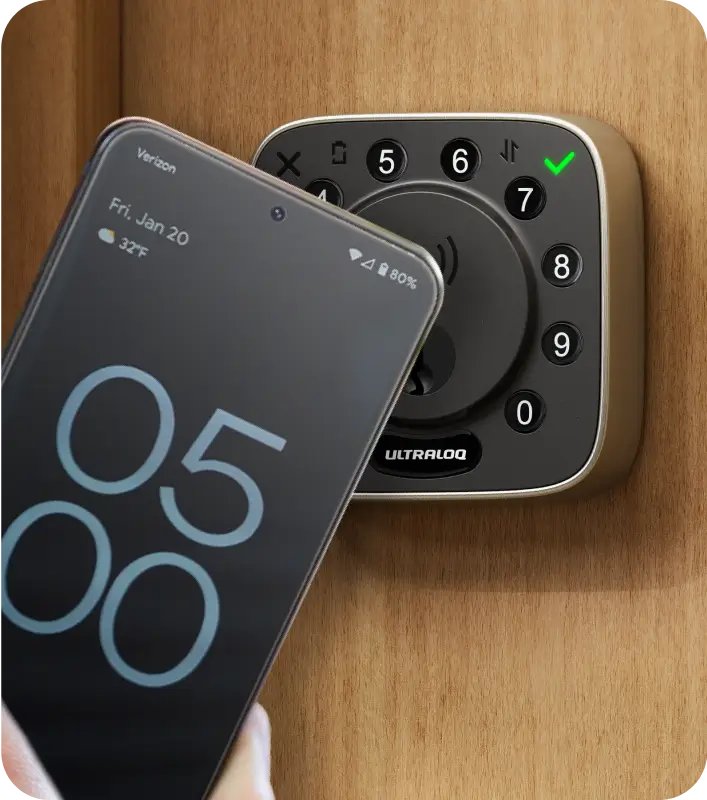 ULTRALOQ Bolt NFC Keyless Smart Lock — Lightning-Fast Unlock with RFID & NFC Technology