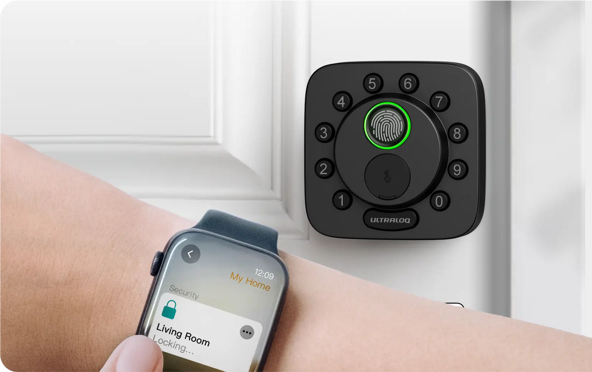
ULTRALOQ Bolt SE Fingerprint Keyless Entry Smart Lock with Matter or Wi-Fi — Watch App
