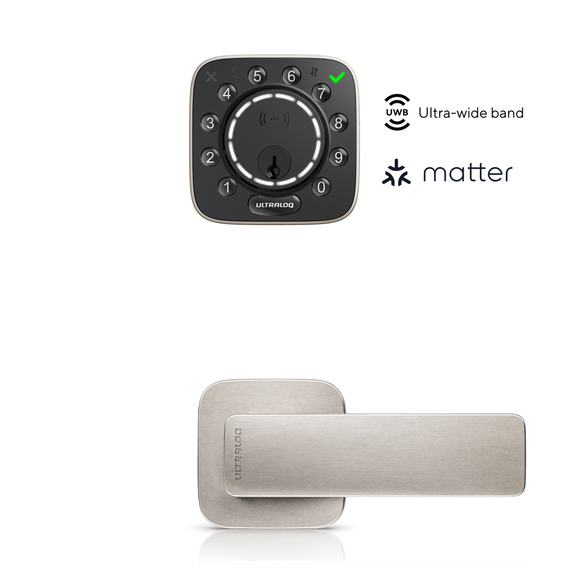 ULTRALOQ Bolt Mission smart lock with push-pull door lever