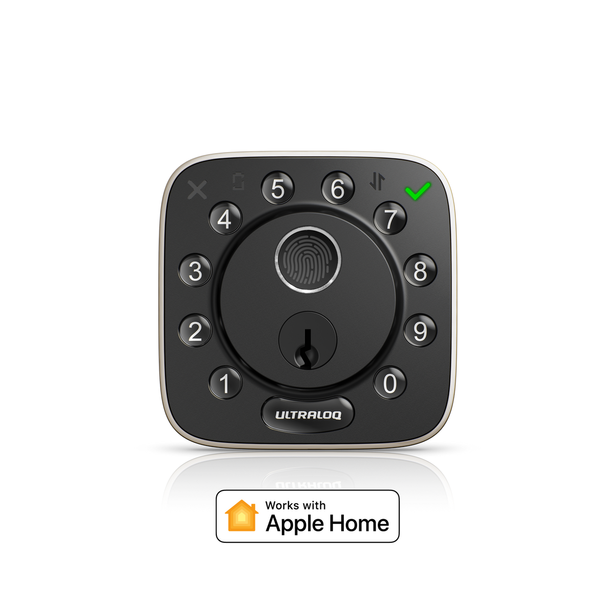 ULTRALOQ Bolt Fingerprint smart lock compatible with Apple Home