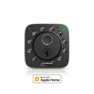 ULTRALOQ Bolt Fingerprint smart lock compatible with Apple Home