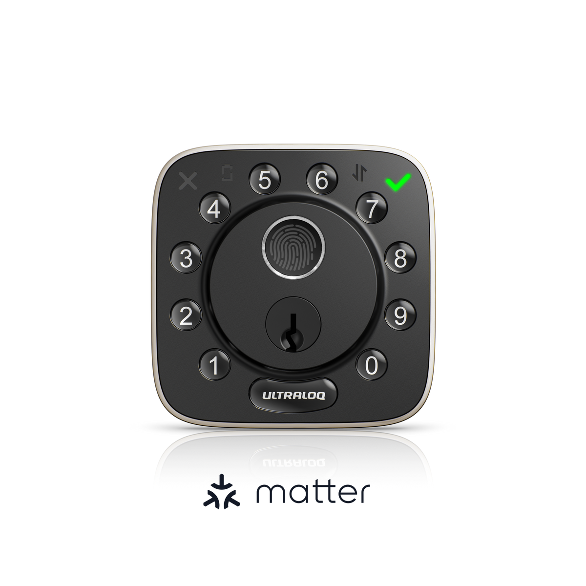 ULTRALOQ Bolt Fingerprint smart lock compatible with Matter