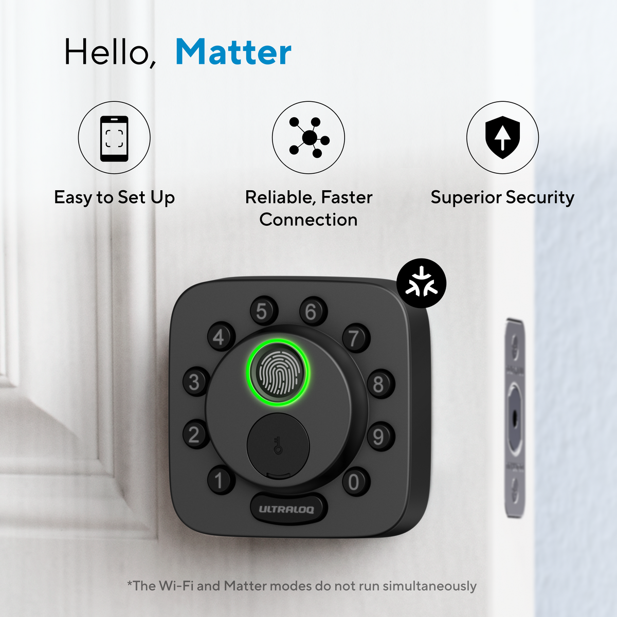 Matter-compatible smart lock with easy setup, reliable connectivity and enhanced security
