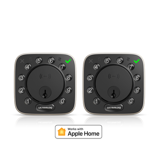ULTRALOQ Bolt NFC smart deadbolt two-pack bundle with Apple Home compatibility