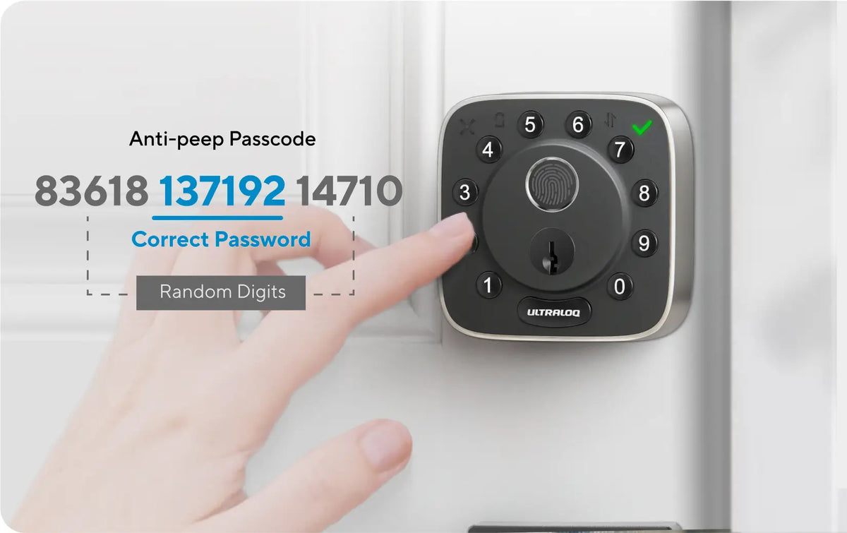 
ULTRALOQ Bolt Fingerprint Keyless Smart Lock — Pin Code
