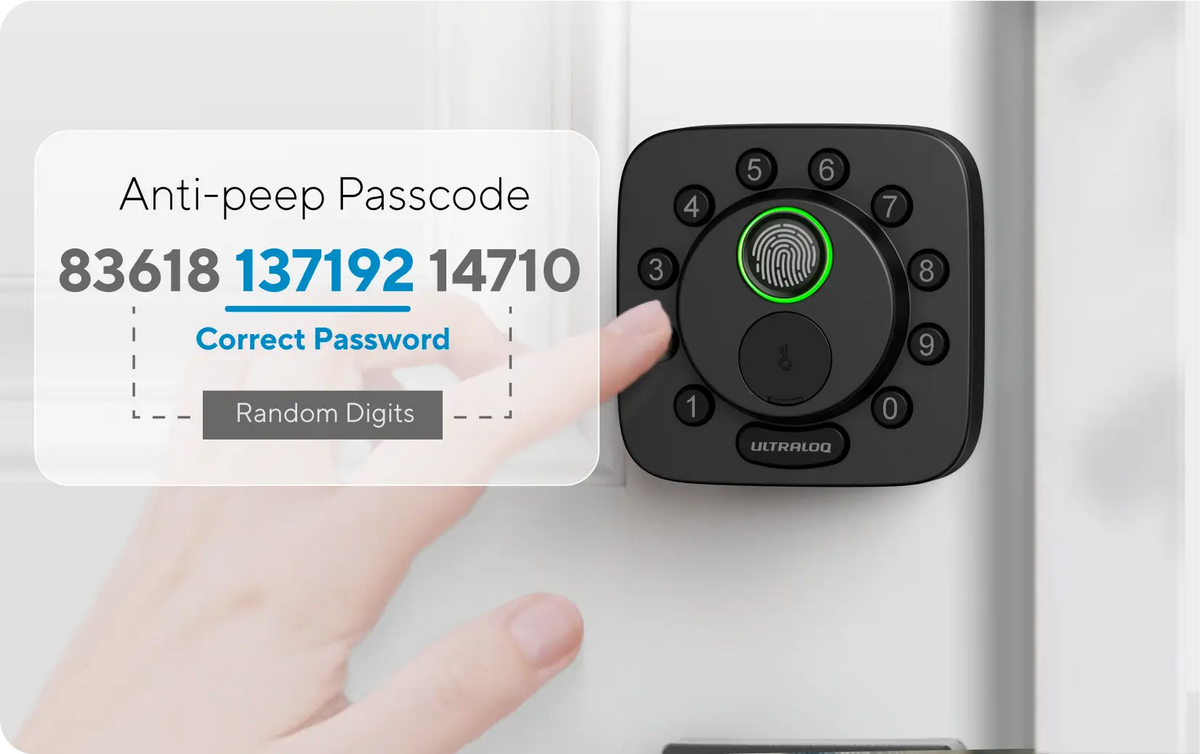 
ULTRALOQ Bolt SE Fingerprint Keyless Entry Smart Lock with Matter or Wi-Fi — Pin Code
