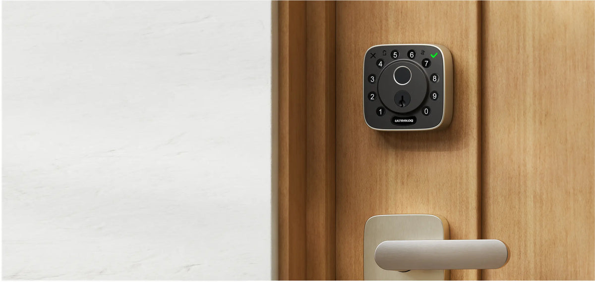 
ULTRALOQ Bolt Fingerprint smart deadbolt product feature image
