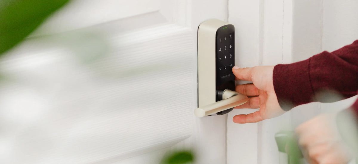
ULTRALOQ Latch 7 smart lever lock product feature image
