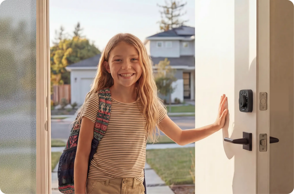 
ULTRALOQ smart lock for convenient keyless entry after school
