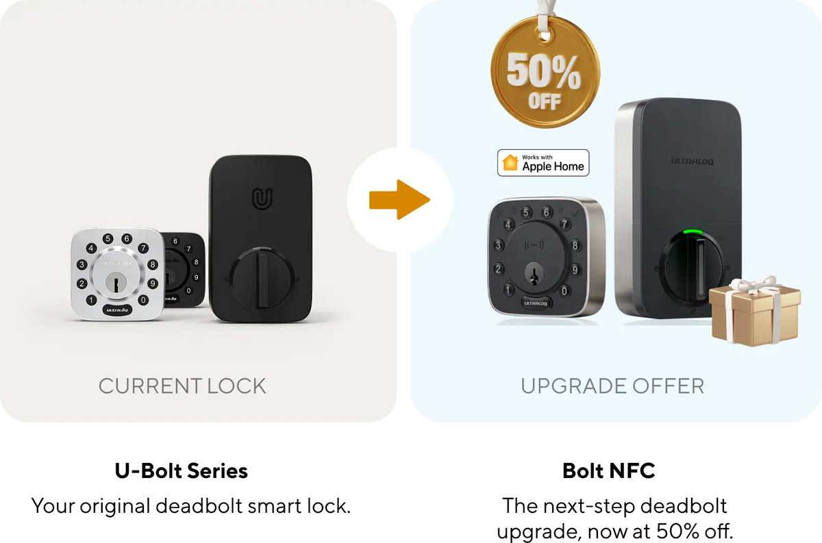 ULTRALOQ Bolt NFC upgrade offer for U-Bolt Series owners