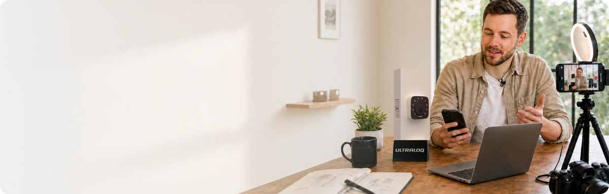 
Managing an ULTRALOQ smart lock remotely with the mobile app
