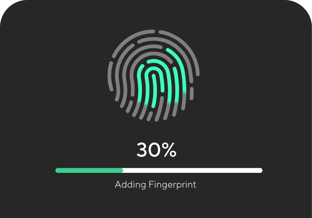 
ULTRALOQ smart lock adding a new fingerprint for secure access
