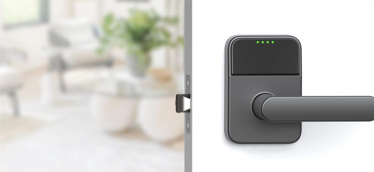 
ULTRALOQ Latch 3 smart lever lock product feature image
