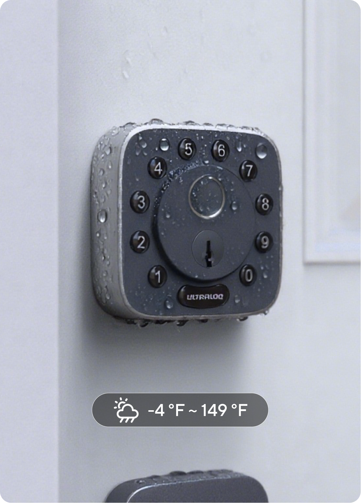 
ULTRALOQ smart lock with IP65 weather protection
