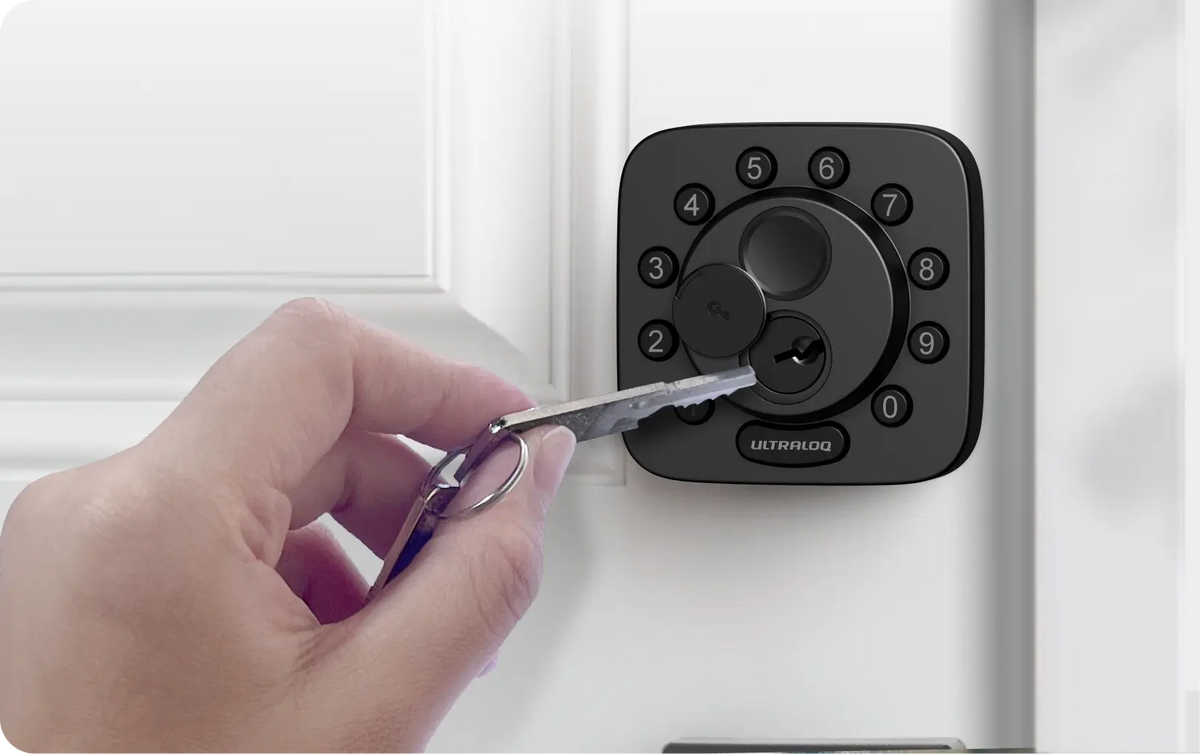 
ULTRALOQ Bolt SE Fingerprint Keyless Entry Smart Lock with Matter or Wi-Fi — Physical Key
