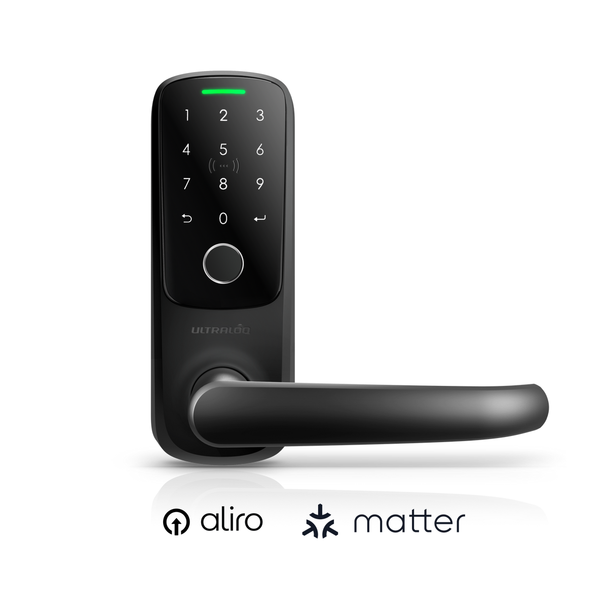 ULTRALOQ Latch 5 Pro smart lever lock in Matte Black
