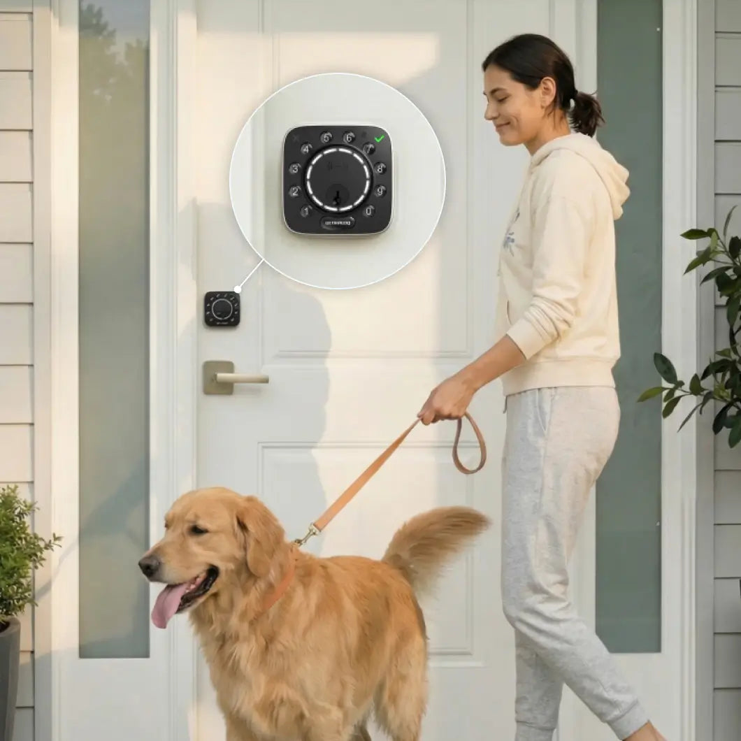 
ULTRALOQ Bolt Mission smart lock with UWB hands-free Auto Unlock
