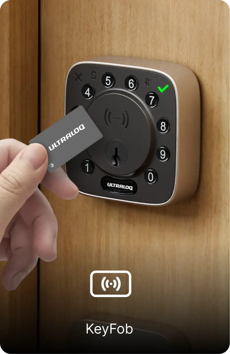 
ULTRALOQ Bolt NFC smart lock with NFC Key Fob Tap to Unlock
