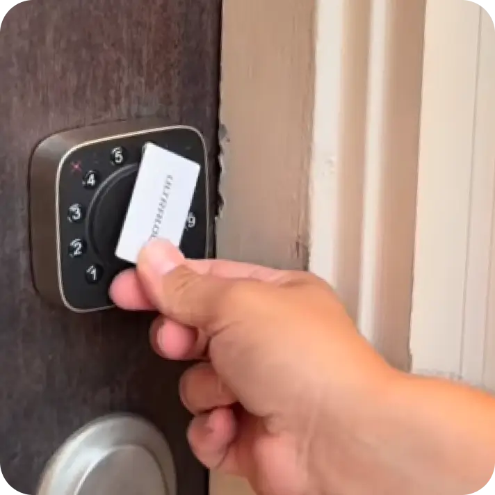 
ULTRALOQ smart lock with Tap to Unlock using a Key Fob
