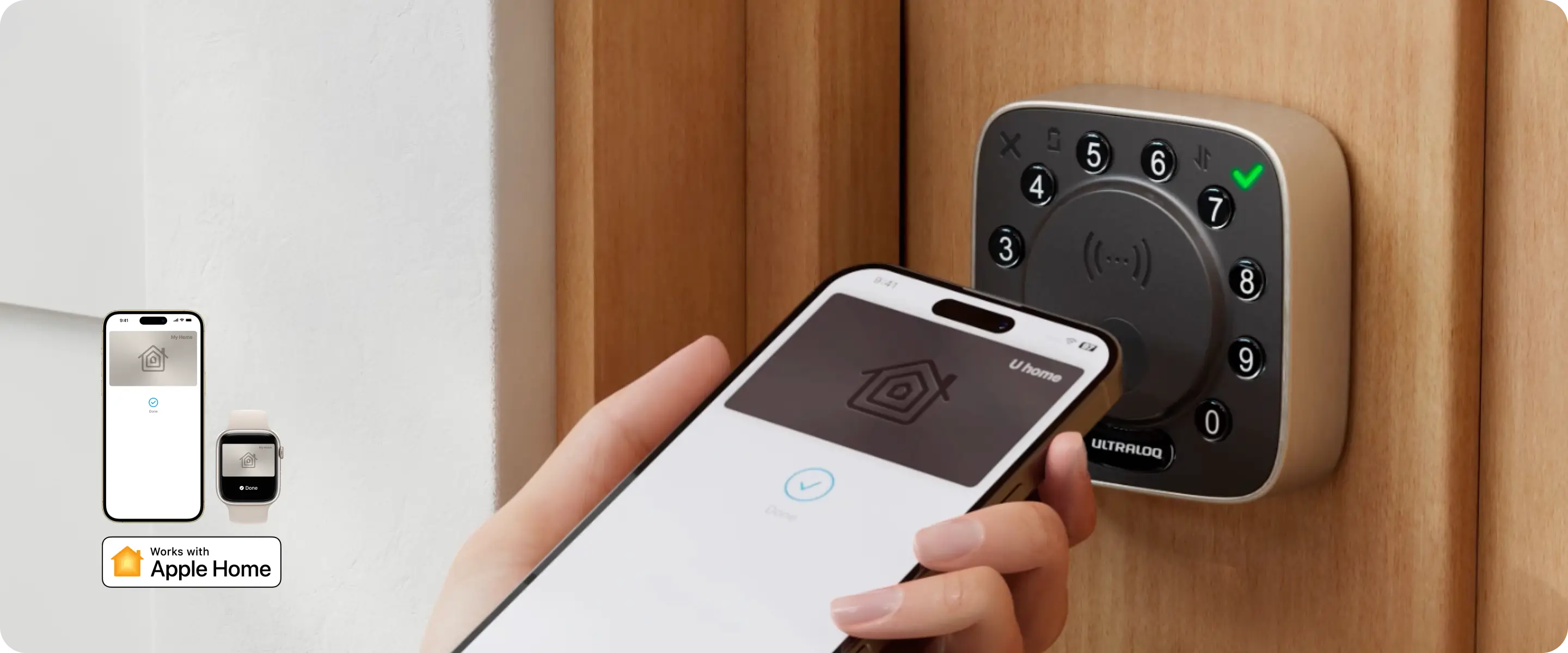 ULTRALOQ Bolt NFC Keyless Smart Lock — Lightning-Fast Unlock with RFID & NFC Technology