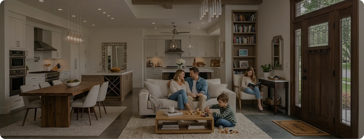 
Family enjoying a secure smart home protected by ULTRALOQ smart lock
