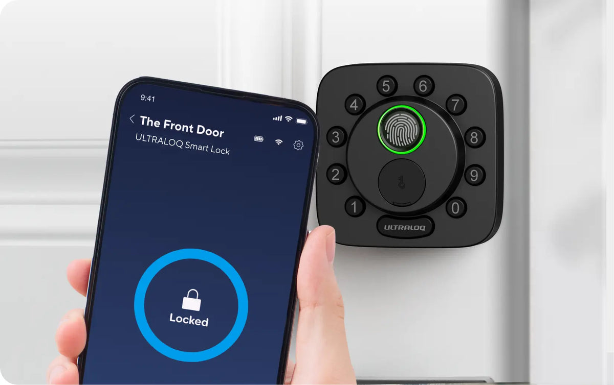 
ULTRALOQ Bolt SE Fingerprint Keyless Entry Smart Lock with Matter or Wi-Fi — Phone App
