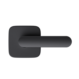 ULTRALOQ black zinc alloy passage door lever handle