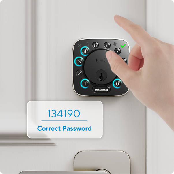 
ULTRALOQ smart lock keypad passcode unlock
