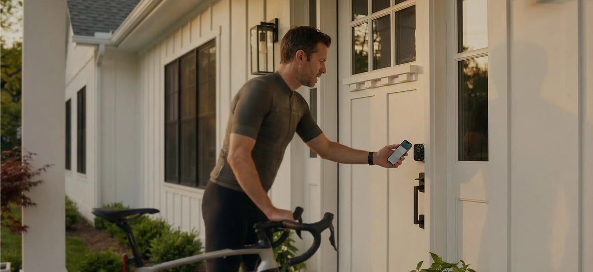 
Using a mobile phone tap to unlock ULTRALOQ smart lock
