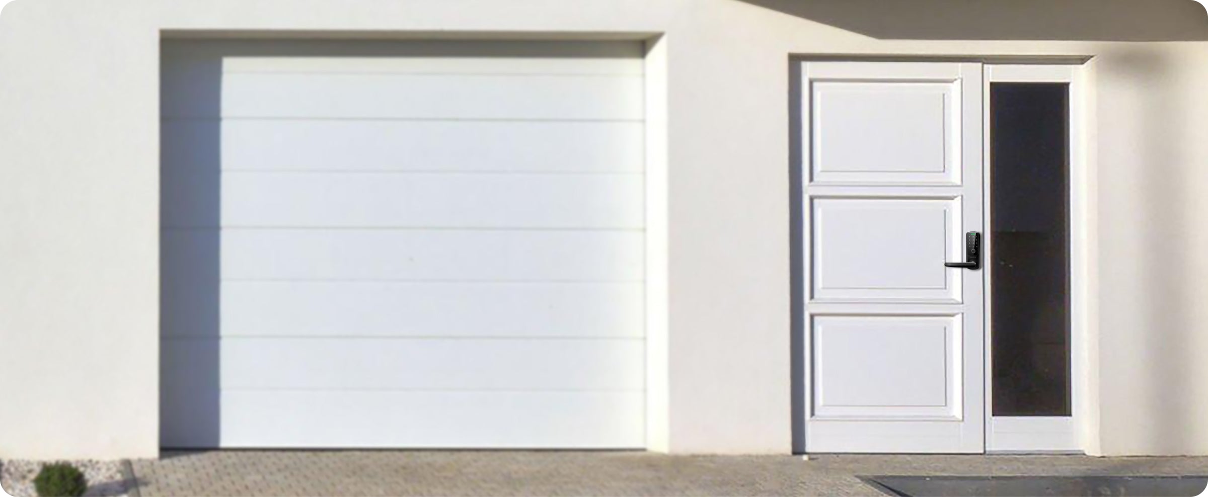 Latch 5 Pro for a garage entry door